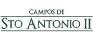 Logo da instituição Campos de Sto Antonio II em texto branco com fundo transparente.